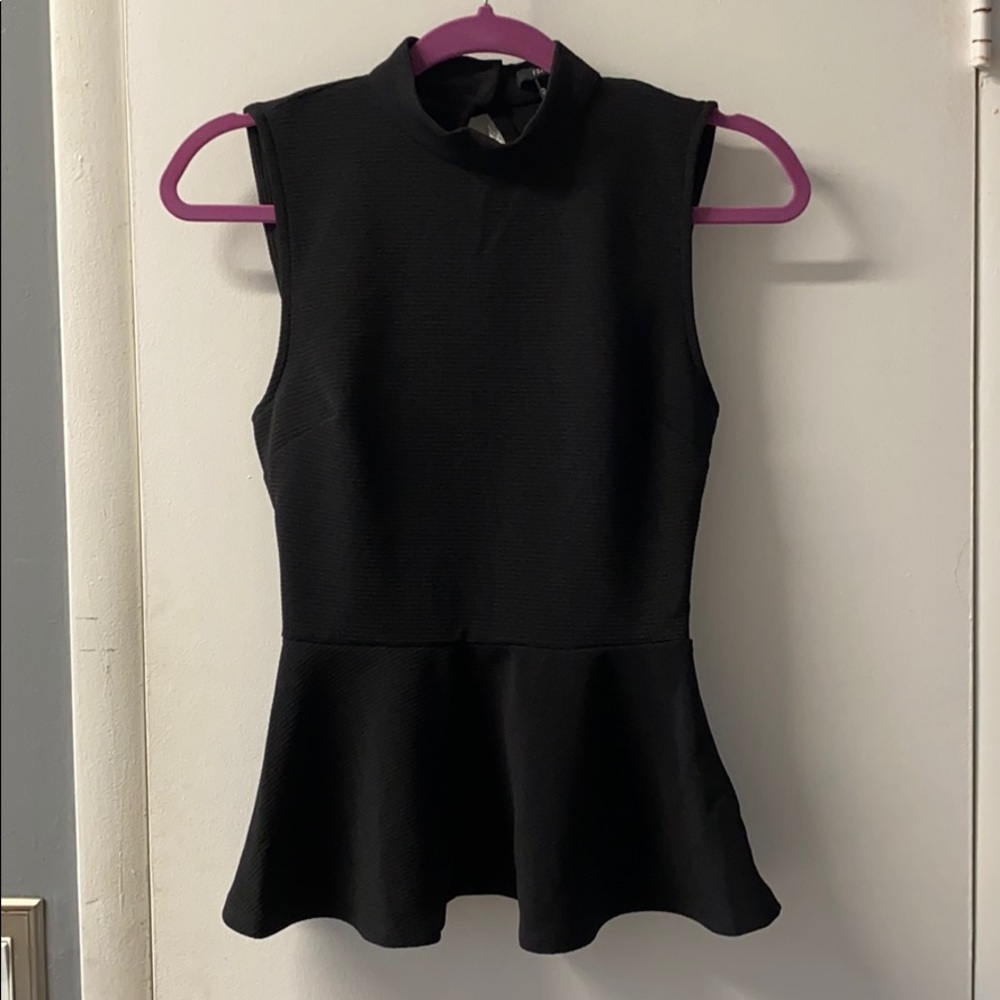 2 for $10 Forever 21 black peplum top